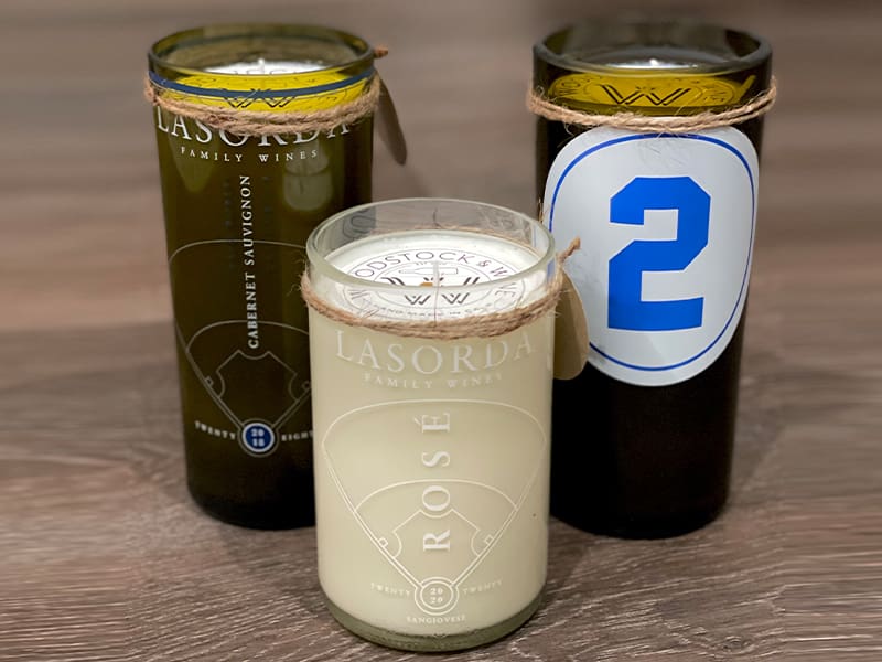 Lasorda Wines Wine Bottle Candle